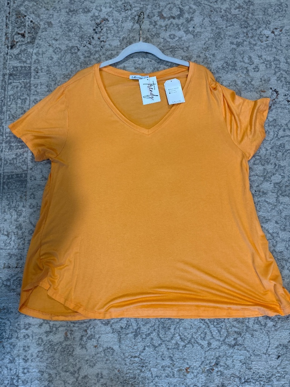 Culture Code Trendy orange top size xl nwt